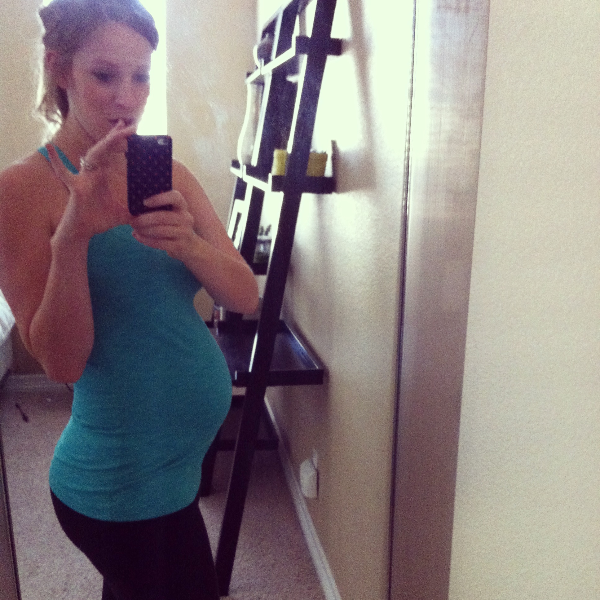 being pregnant