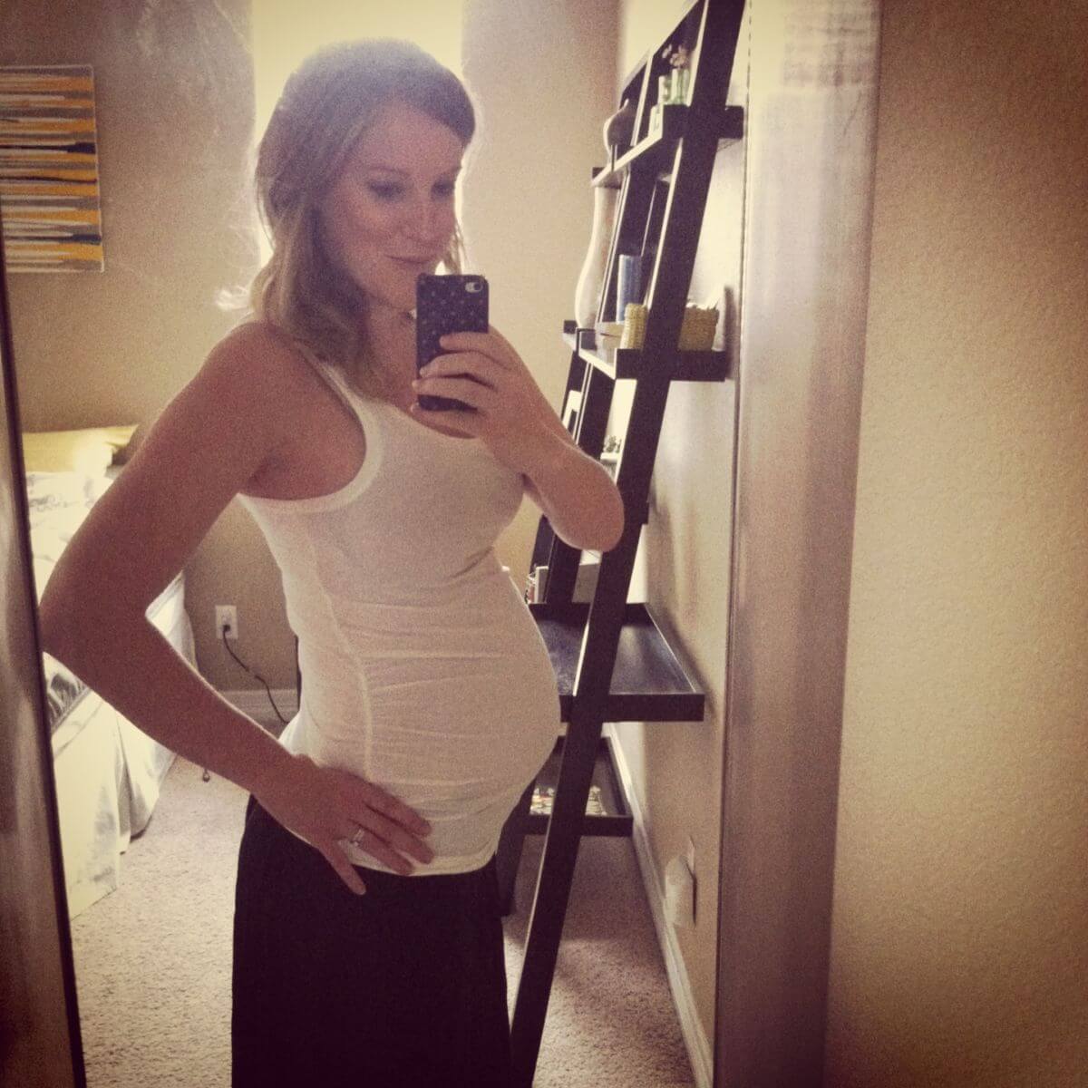 being pregnant